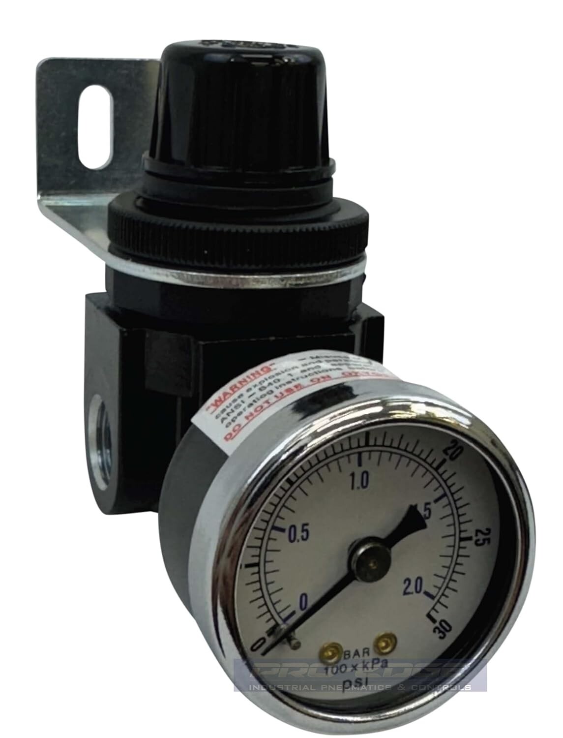 Arrow Pneumatics Mini Instrument Air Pressure Regulator 0-30 PSI, 1/4" NPT R162I