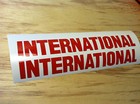 TWO -  15" x 2" INTERNATIONAL HARVESTER DECAL STICKER DIESEL TRUCK ANY COLOR 