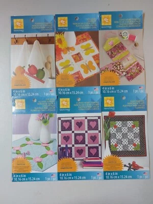 EZ Quilting plastic templates - 7 beautiful shapes - great multi buy disocunts