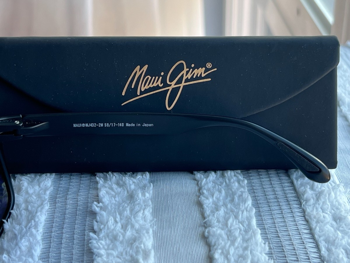 Maui Jim Red Sands MJ 432 2M Black Frame + Hawaii Blue Polarized