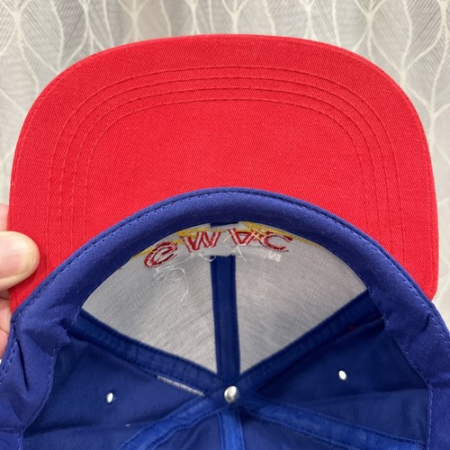 Team GMAC 50 5 24 Blue and Red Snap-Back Strap Hat by Morris Design - Picture 11 of 13