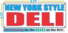 NEW YORK STYLE DELI Giant Size All Weather Banner Sign Best Quality of the  