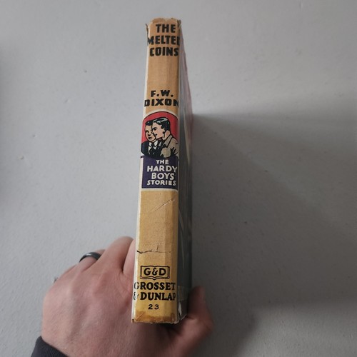 The Hardy Boys #23 The Melted Coins Yellow Spine Schutzumschlag HC Vintage - Bild 3 von 8