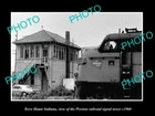 OLD POSTCARD SIZE PHOTO OF TERRE HAUTE INDIANA THE PRESTON RAILROAD TOWER 1960