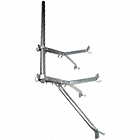EZ Up - 8" wall mount mast brackets w/ support leg for  - Picture 1 of 2