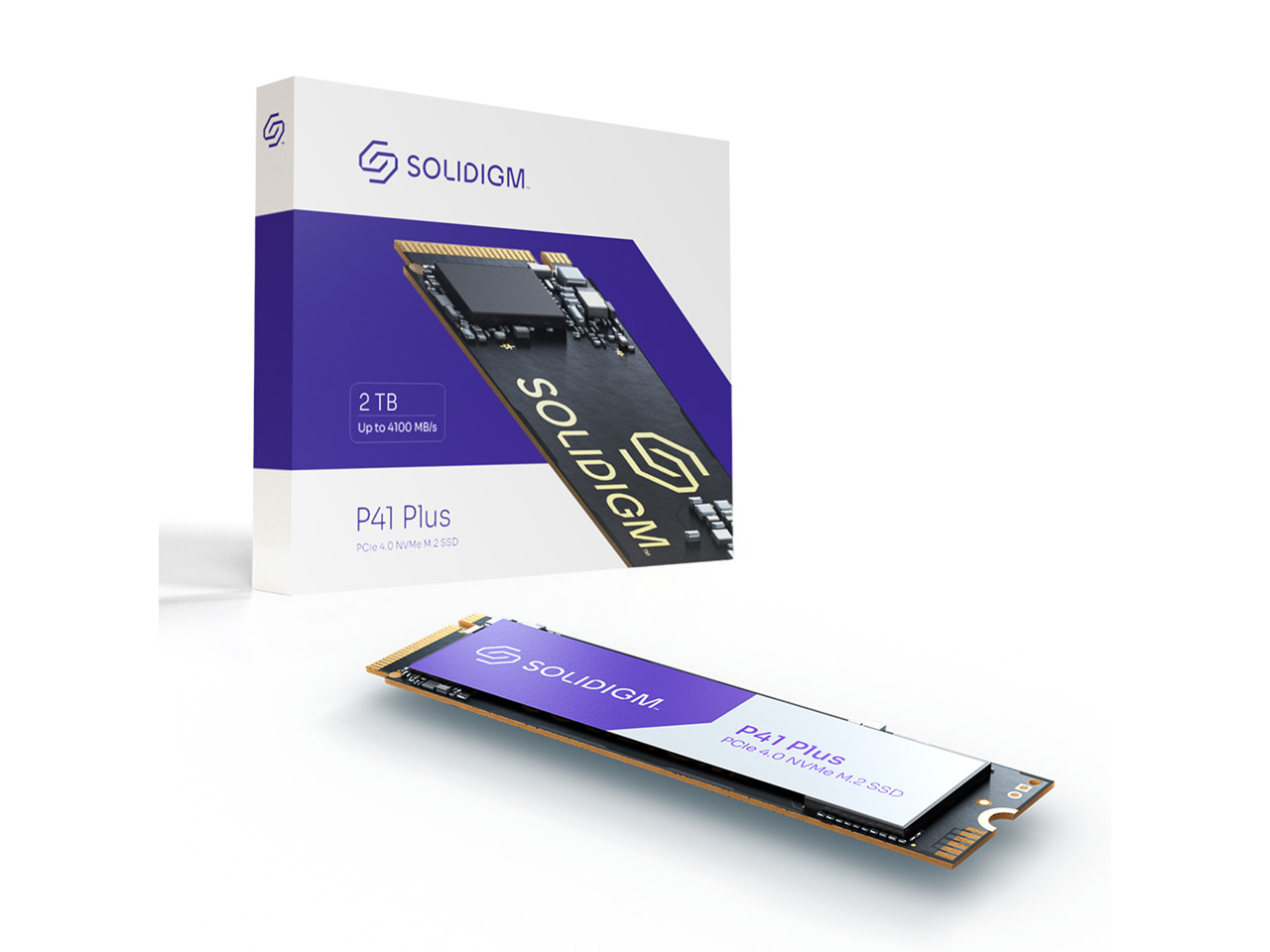 Solidigm P41 Plus 2 ТБ M.2 2280 PCIe 4.0 NVMe Gen4 Внутренний твердотельный накопитель (SS