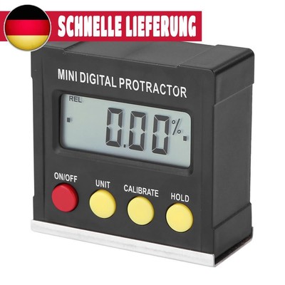 360 Degrees Digital Protractor Inclinometer Electronic Level Box w/Magnetic Base