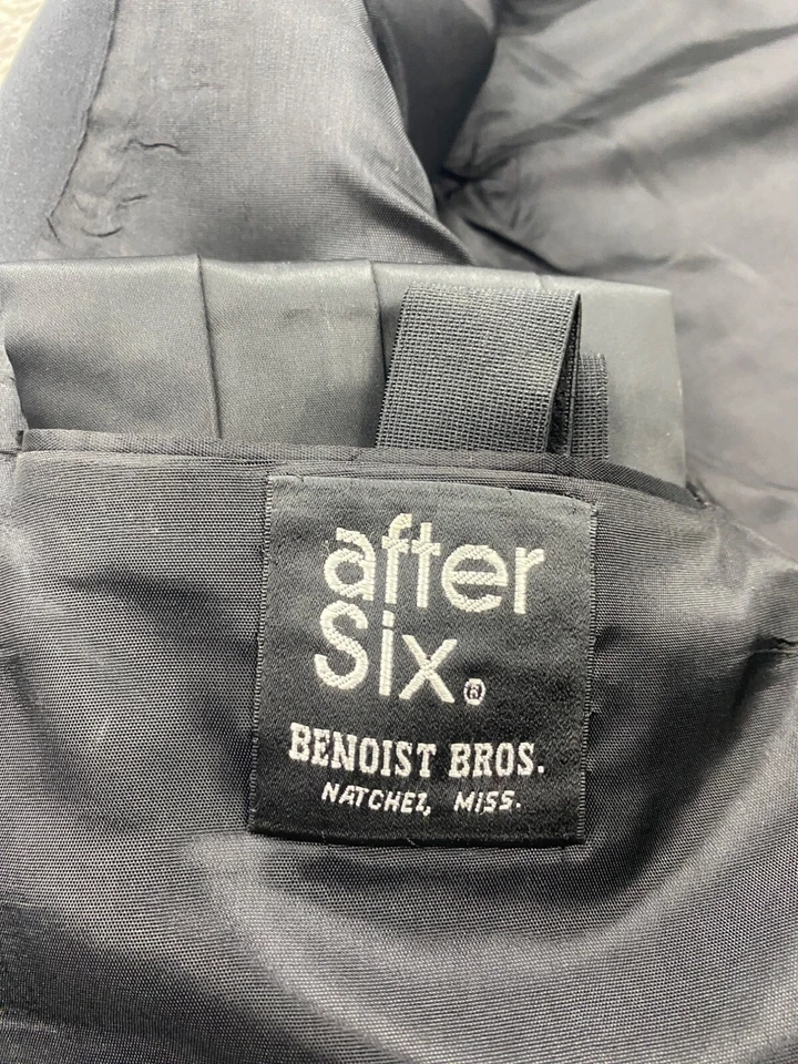 Chaqueta de Esmoquin After Six Hombres 42L Negra Lana Formal Abrigo Deportivo Blazer De Colección EE. UU. Foto 4 de 4