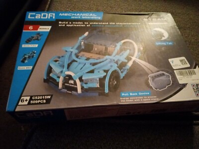 CADA Blue Stunt Storm Sports Car 6-in-1 Model Kit 509pcs STEAM 6+ C52015W NIB