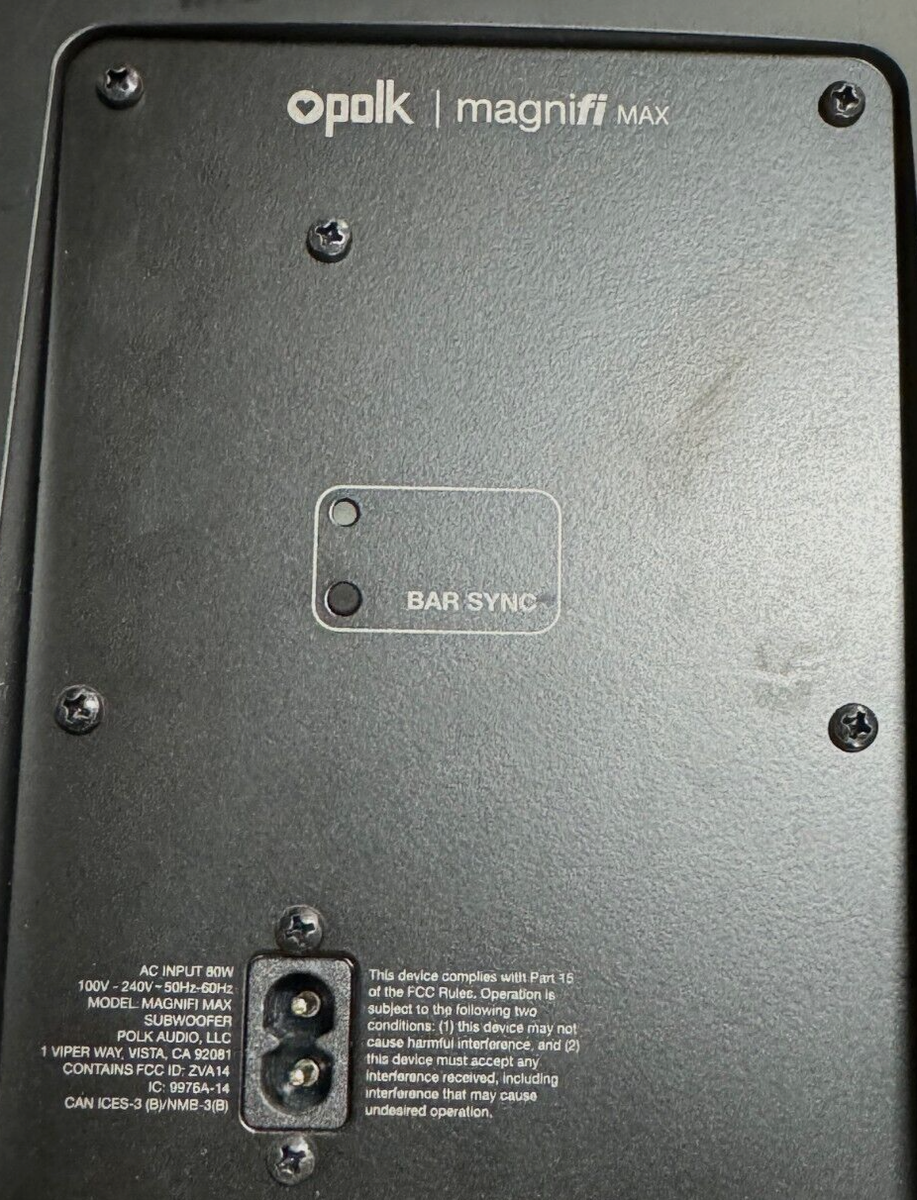 Polk Audio – Magnifi MAX Home Theater Wireless Subwoofer