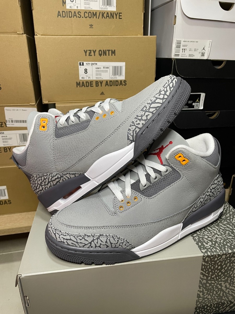 Size 7Y, 9, 9.5 & 11 - Jordan 3 Retro Mid Cool Grey | eBay Size 7Y, 9, 9.5 & 11 - Jordan 3 Retro Mid Cool Grey | eBay