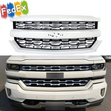 For 2016-2018 Chevy Silverado 1500 Ltz Front Bumper Grille Grill Summit White Us