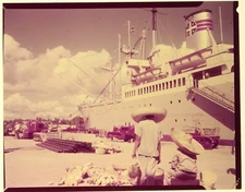 1956 S.S Alcoa Polaris Loading International Harvester Tractors Transparency AL1