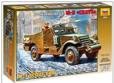 1:35 Zvezda M-3 gepanzerter Pfadfinder Autobausatz Z3519 Modell