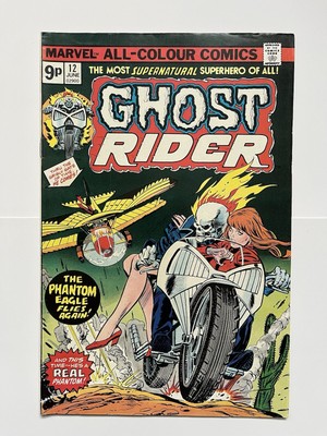MARVEL COMICS GHOST RIDER Vol 1  # 12 Phantom of the Killer skies! 1975