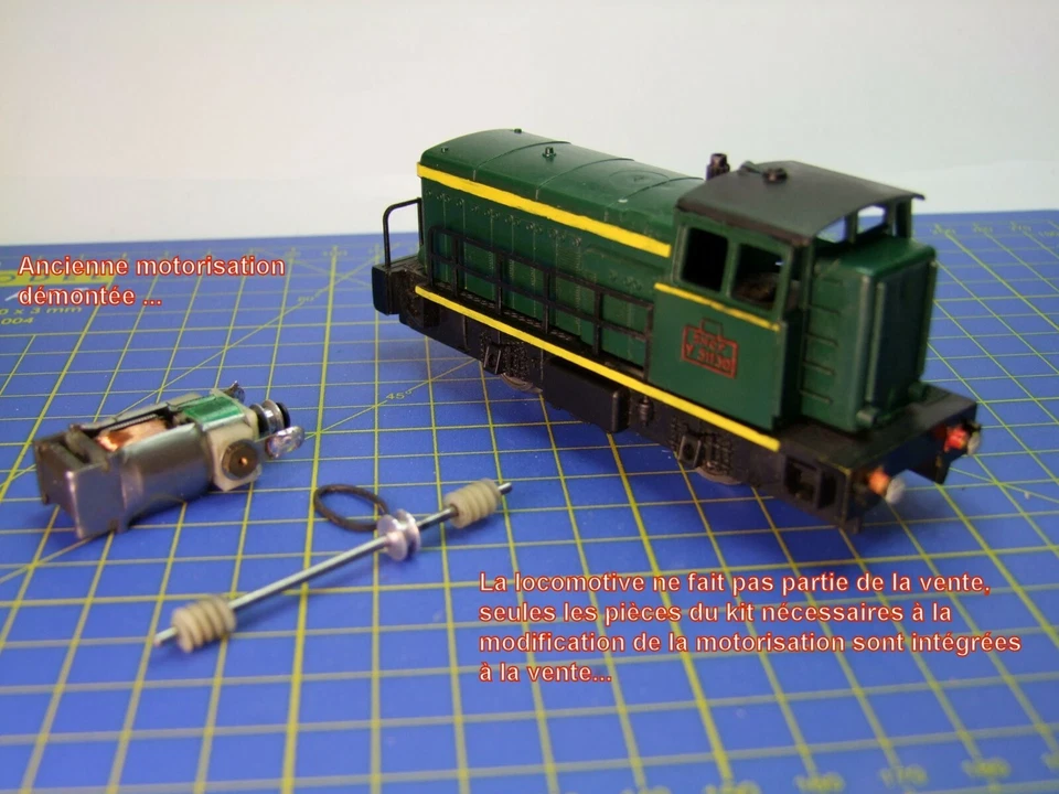 Kit Motorisation sans courroie locotracteur Y 51130 JOUEF HO réf. 020Y - 8501 - Photo 2/4