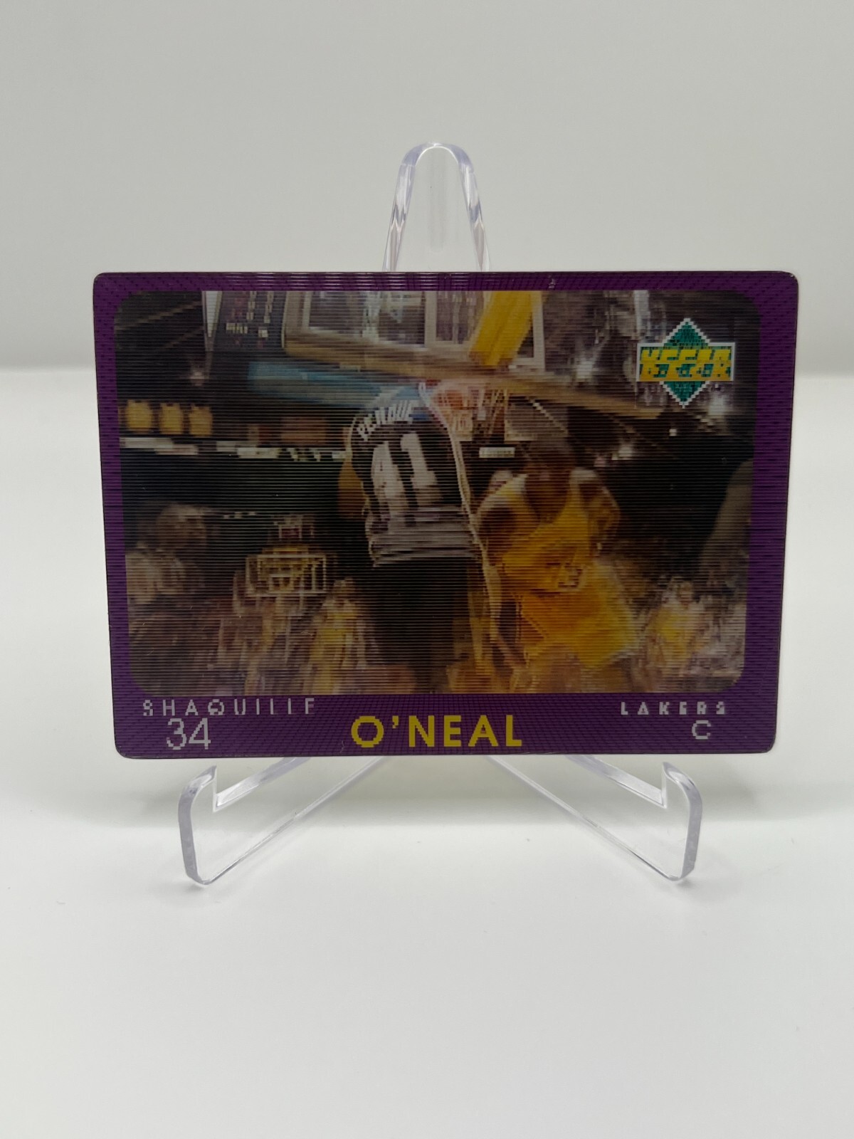 1997 UPPER DECK DIAMOND VISION SHAQUILLE O'NEAL NO. 13 LOS ANGELES LAKERS
