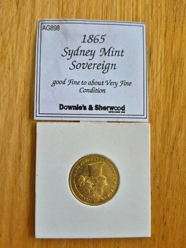 1865 Victoria Gold Sovereign — photo from the most recent tracked eBay sale