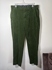 Brooks Brothers Mens Green Corduroy Pants 34x30