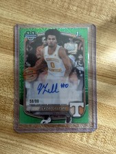 Ja'Kobi Gillespie 2025-26 Bowman Basketball 1st Green Auto /99 CPA-JI Tenn