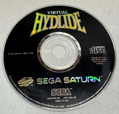 Virtual Hydlide Sega Saturn *Disk Only*