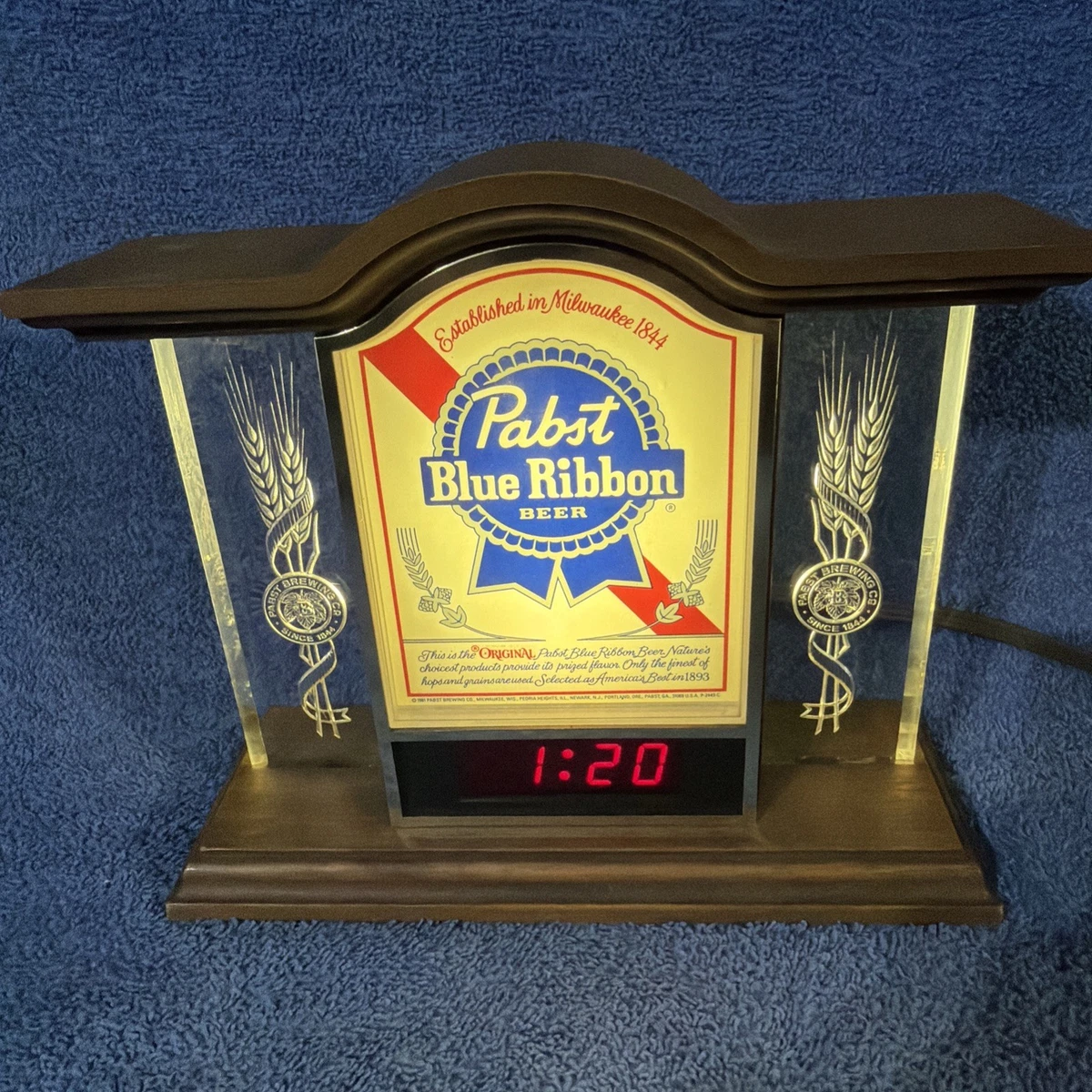 Pabst Clock In Collectible Pabst Signs & Tins for sale | eBay