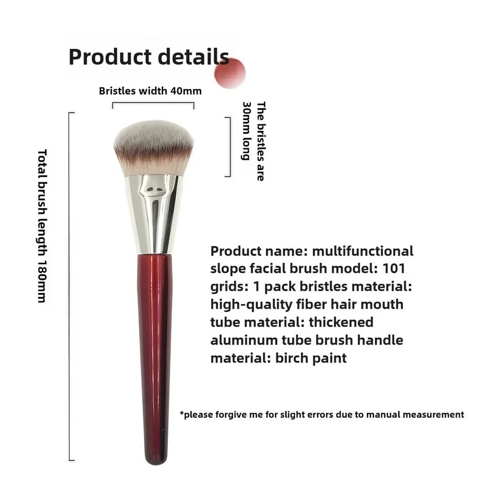 BK BEAUTY BRUSHES - 101 CONTOURED FOUNDATION BRUSH - Contoured Foundation Brush - Image 4 of 4
