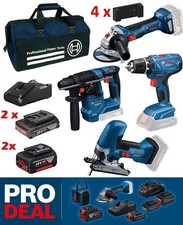 Bosch 18 Volt Profi-Set 4 Akkus GSB 18V-25 GW...