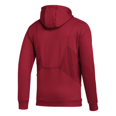 adidas Training Full Zip Hoodie Mens Red Casual Athletic Outerwear