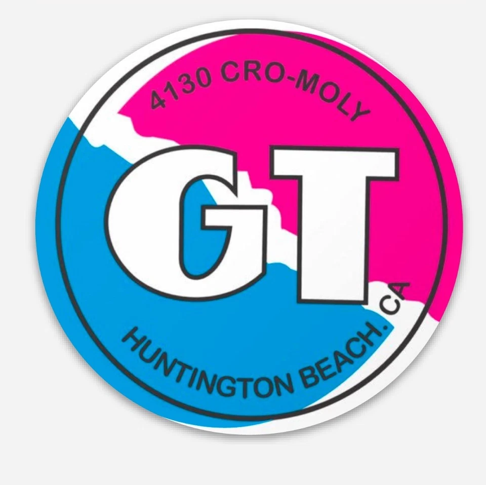 GT BMX GT Performer BMX Bicycle Old School Logo Vinyl Sticker Decal 2”