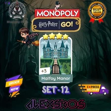 ⭐️ MALFOY MANOR ⭐️ MONO_POLY_-GO 4S STICKERS  CARDS ⚡️ FAST SEND ⚡️