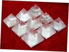 Clear Quartz Crystal Pyramid, Positive Energy Natural Crystal White Quartz