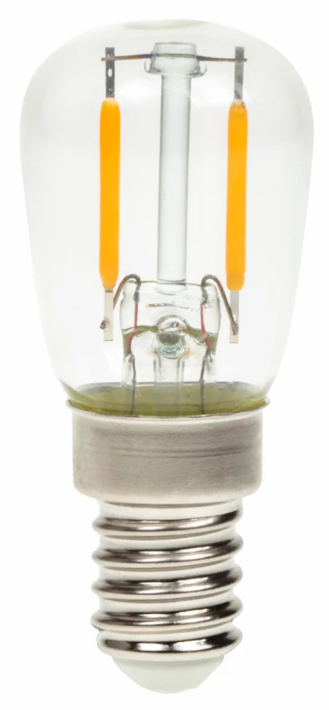 Clear 240v 2w LED Pygmy Bulb E14 2200K Dimmable 160lm