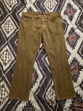 Polo Ralph Lauren Varick Slim Straight Corduroy Pants Brown Men's Size 38x30 EUC