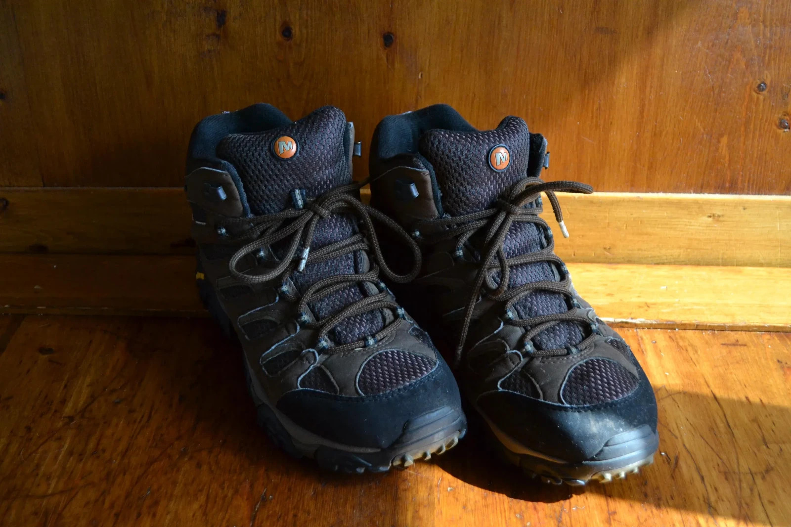 Merrell Scarpe Uomo 10.5 Marrone Terra Scuro Stringate Scarpe da Escursionismo Continuum Vibram