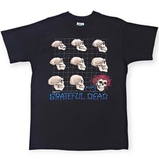 Vintage 1993 Grateful Dead Liquid Blue T Shirt L Long Strange Trip USA Made