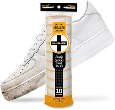 SneakERASERS Sole  Sneaker Cleaner   Dual-Sided Sponge 10 Pack Shoe Whitener