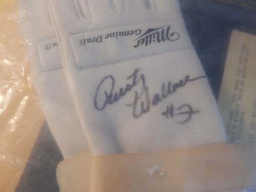 Rusty Wallace Autographed Simpson Driving Gloves Miller Lite VG/VG+ NASCAR - Photo 9 sur 12
