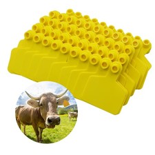 Blank Ear Tags Livestock Ear Tags for Cattle Goats Sheep Pigs Hogs Cows Cattl...