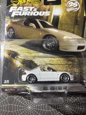 Hot Wheels Fast & Furious 1994 Honda Del Sol White 1:64 Diecast