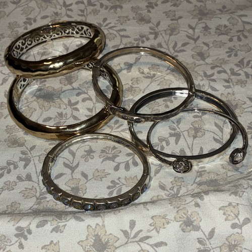 6 sterling silver cuff bracelets made by Grace & hearts 
