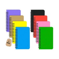 8 Pack Small Spiral Notebook Pocket Notebook 3x5 Spiral Notepads With Lined P...