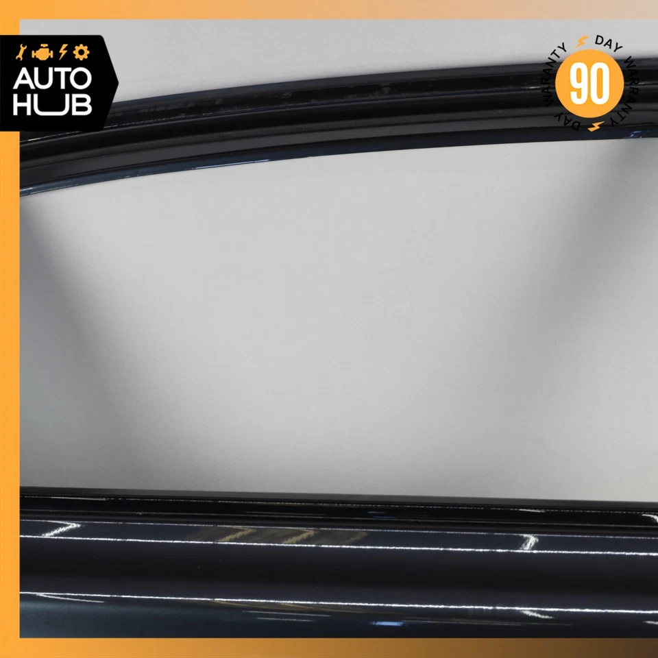 Carcasa de puerta trasera derecha del lado del pasajero 16-22 BMW G12 740Li azul Singapur OEM Foto 3 de 4