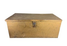 Large Hand Welded Scrap Metal Lockable Trunk 30 x 16.5 x 14"