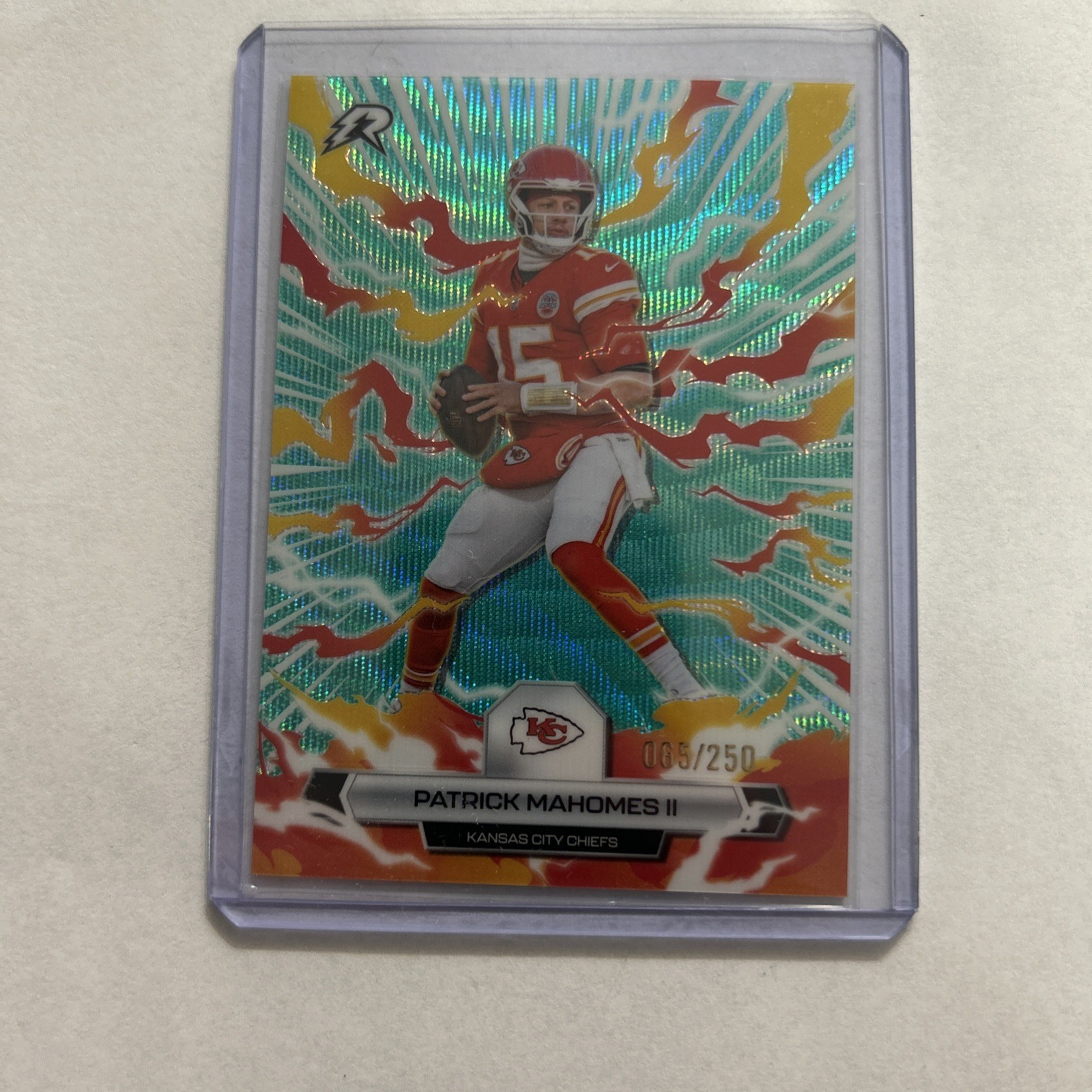 2025 Topps Resurgence Patrick Mahomes II Aqua Surge Refractor /250 #47 Chiefs