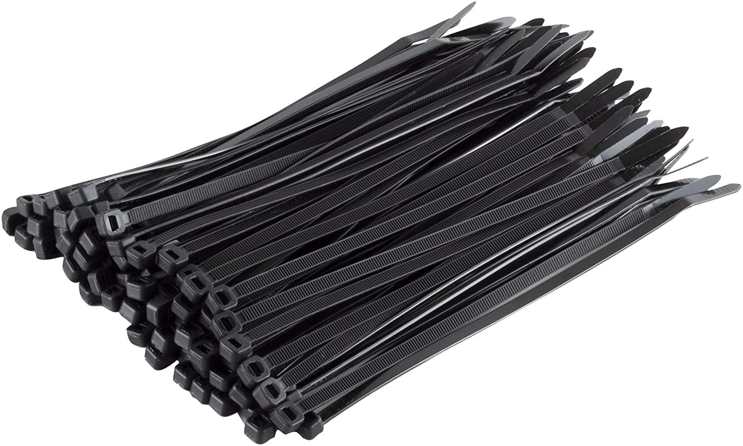 Black Zip Ties 8 Inch 2000 Pack Heavy Duty Self Locking UV Resistant Cable Ties