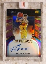 2021 Chronicles Select Draft Picks Purple In Flight Franz Wagner Auto #20/25