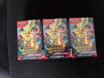 Pokémon TCG Mega Evolution: Ascended Heroes Booster Bundle x3 (SIEHE FOTOS)