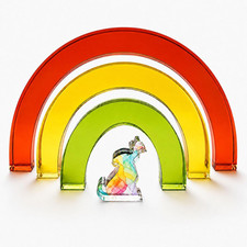 Rainbow Bridge Pet Memorial Gift for Loss of Dog, Rainbow Keepsake Set