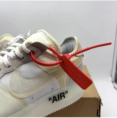 Nike Air Force 1 Low Off-White “The 10” White Sail AO4606-100 Size
